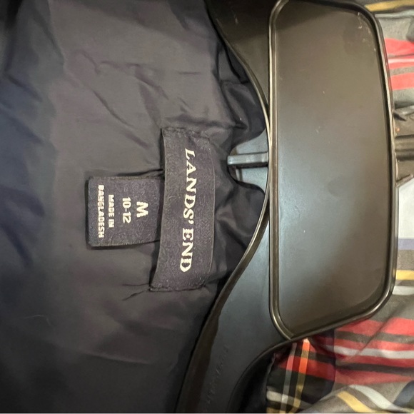 Lands End Plaid Puffer Vest 💙✨ - Picture 4 of 5